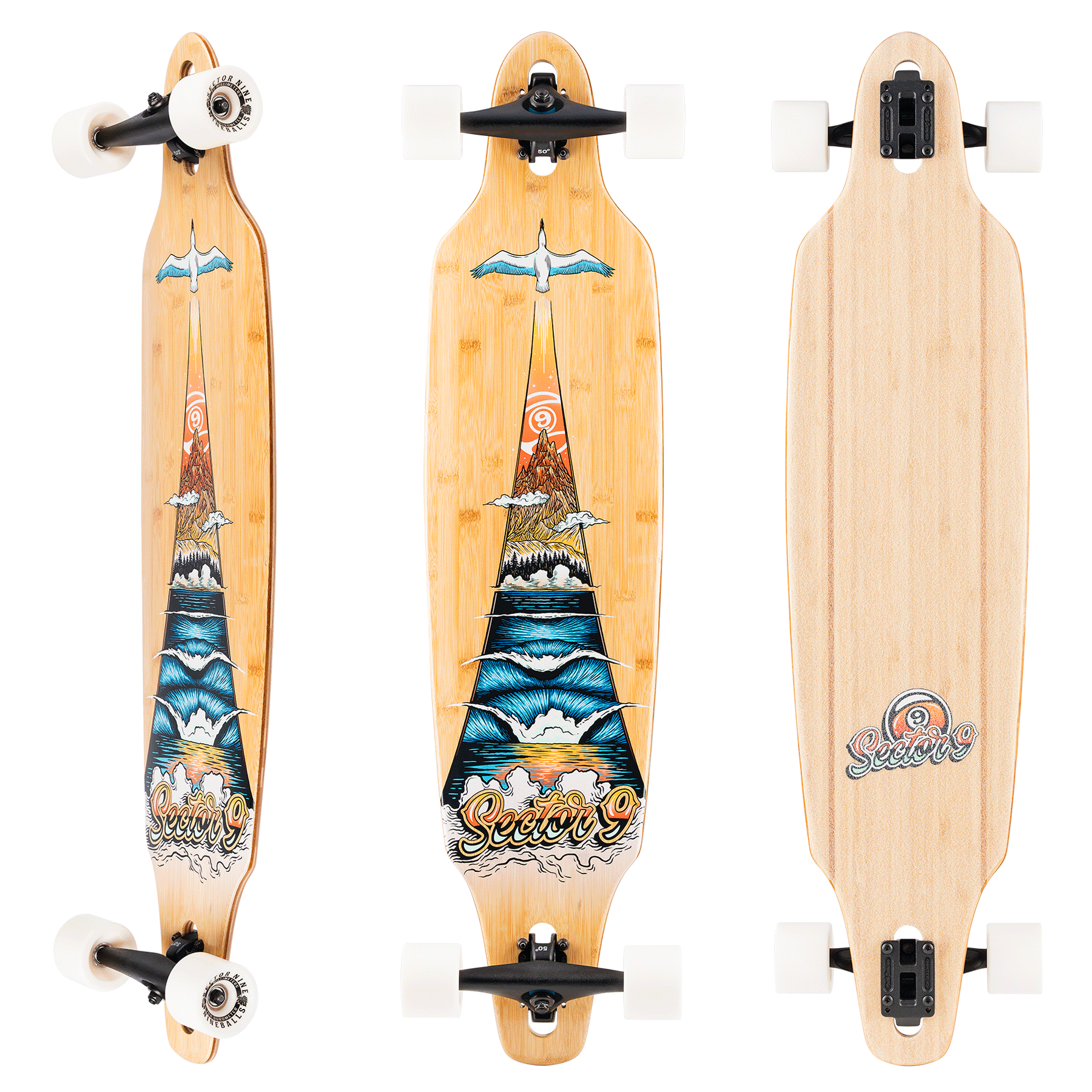 Sector 9 Lookout Take Off Drop Through Longboard Complete
