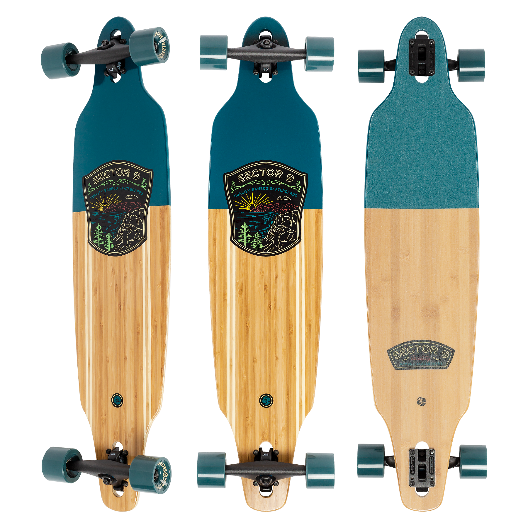 Sector 9 Mini Lookout Wreckage Drop Through Longboard Complete