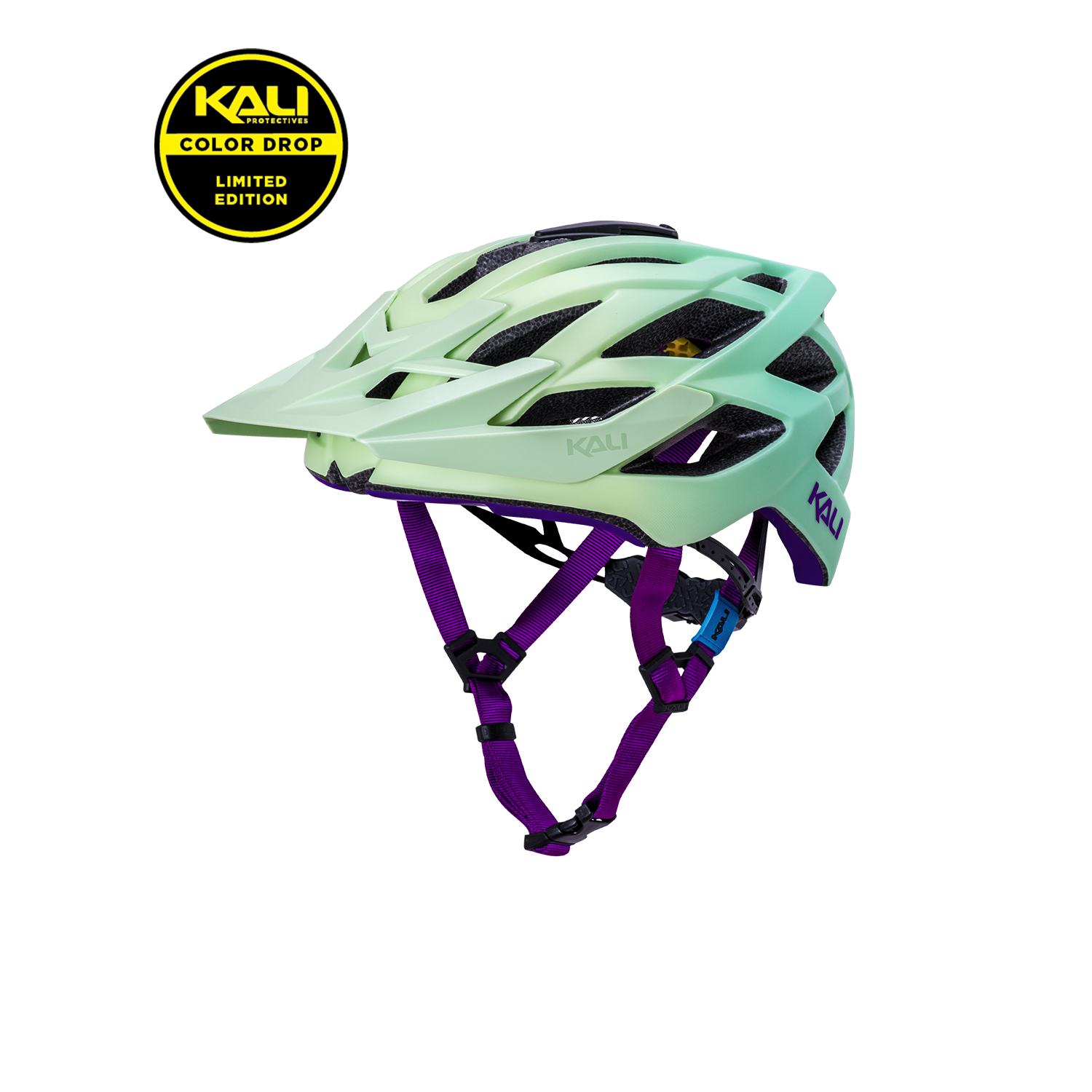 Kali Protectives Lunati 2.0 MTB Mountain Bike Helmet Astro Lime Purple