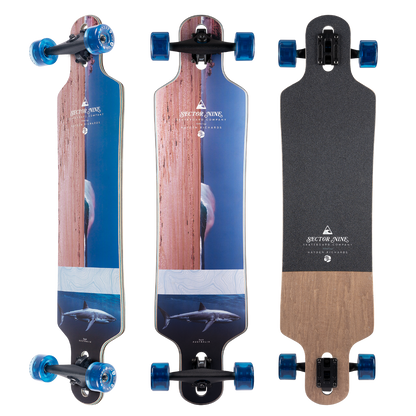 Sector 9 Meridian Rips Drop Through Longboard Complete