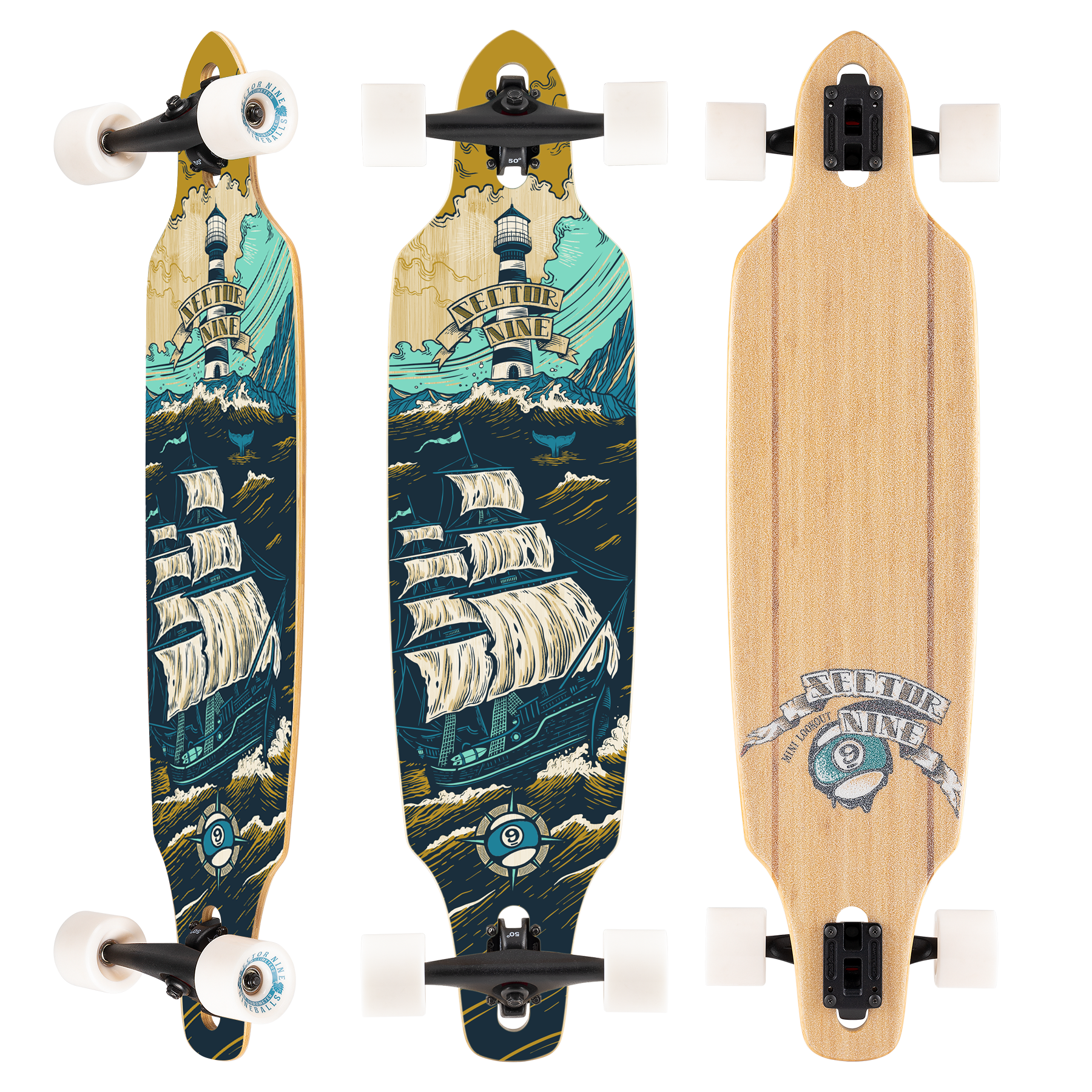 Sector 9 Mini Lookout Voyage Longboard Complete