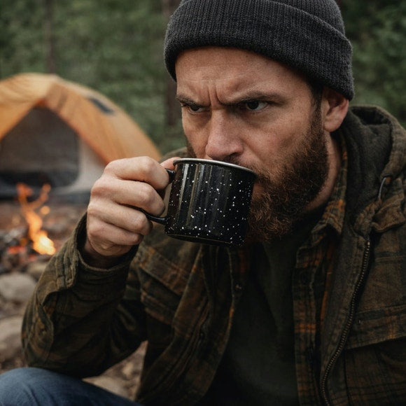 16 oz Enamel Camping Mug