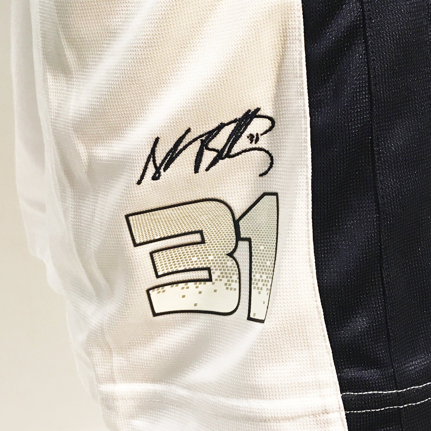 Peak Men's Battier Signature Match Basketball Shorts White Navy