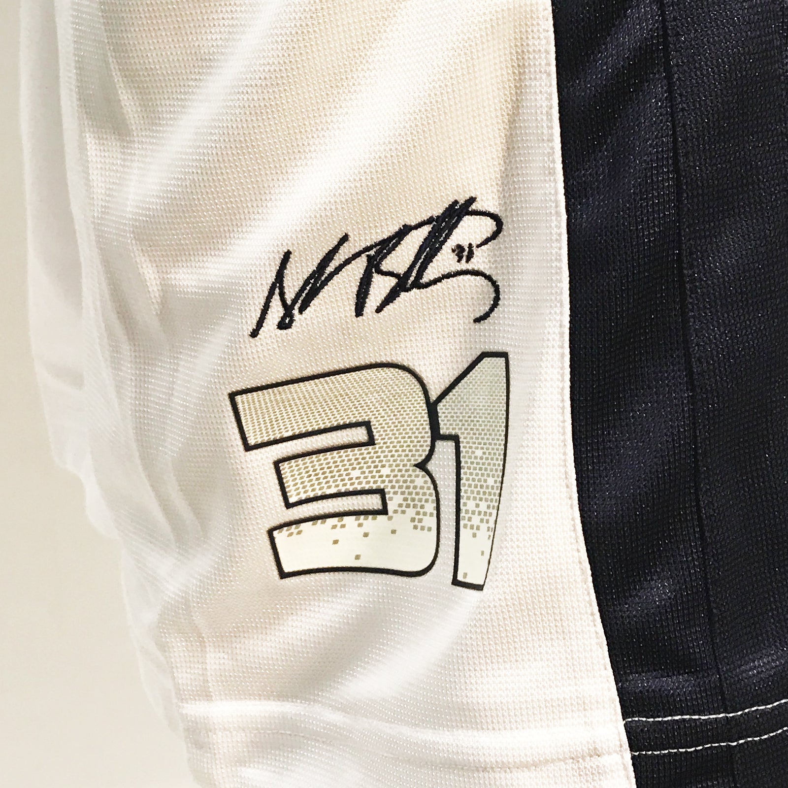 Peak Men's Battier Signature Match Basketball Shorts White Navy