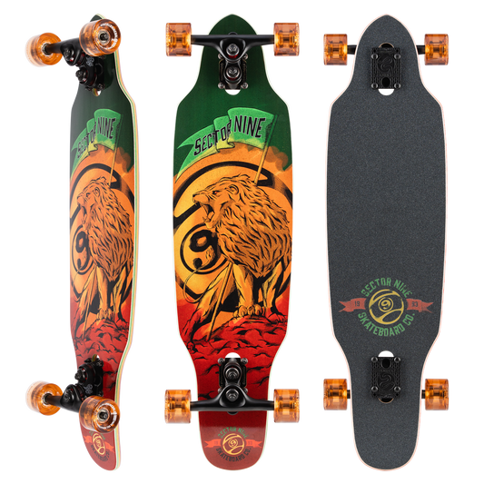 Sector 9 Rasta Mini Striker Drop Thru Longboard Complete