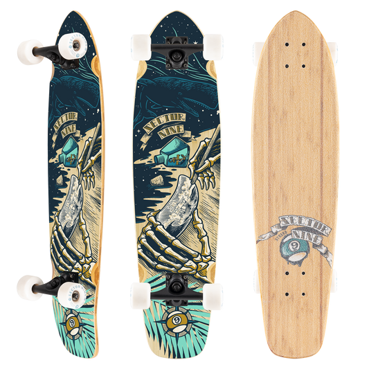 Sector 9 Strand Castaway Kicktail Cruiser Longboard Complete