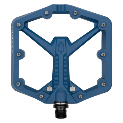 Crankbrothers Stamp 1 2nd Generation 9/16" Mountain Bike Pedals, Large Navy Blue