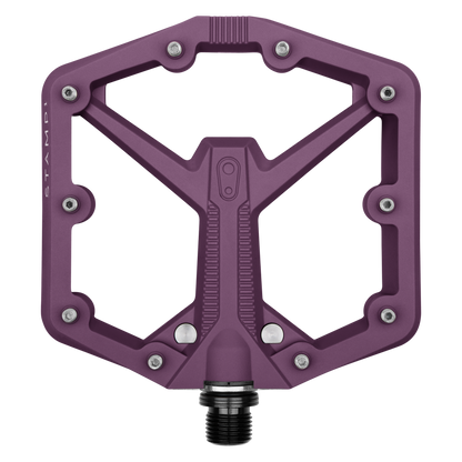 Crankbrothers Stamp 1 2nd Generation 9/16" Mountain Bike Pedals, Large Purple