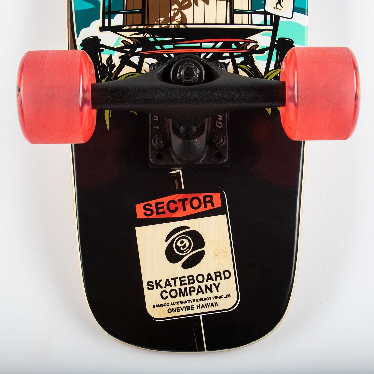 Sector 9 Bambino Shorebreak Kicktail Cruiser Longboard Complete