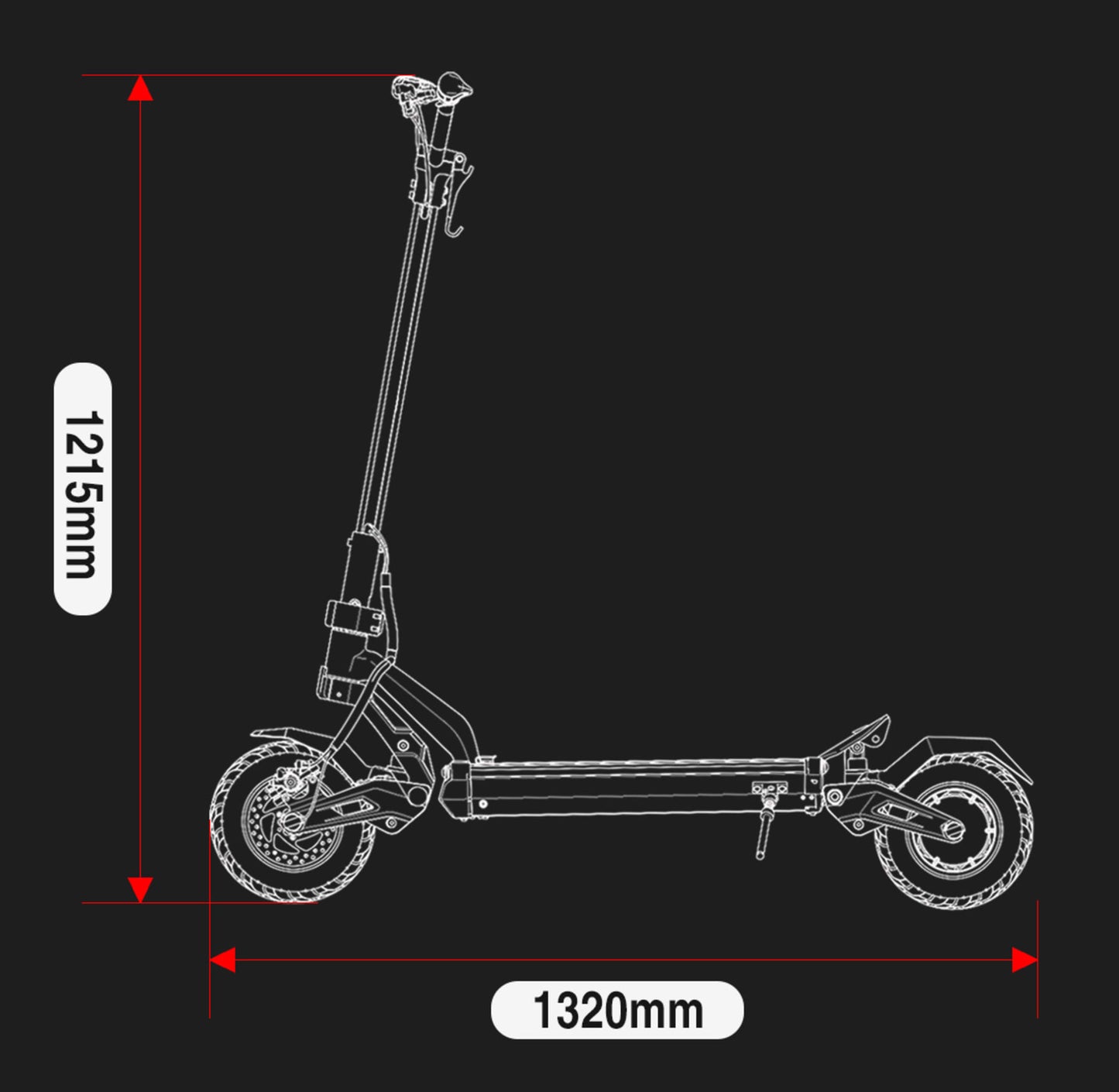 MiniWalker Tiger 10 Pro Plus Dual Motor Dual Suspension Electric Scooter