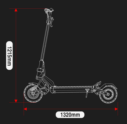 MiniWalker Tiger 10 Pro Plus Dual Motor Dual Suspension Electric Scooter