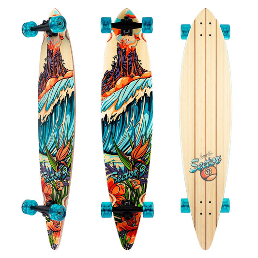 Sector 9 Maverick Stack Bamboo Pintail Longboard Complete