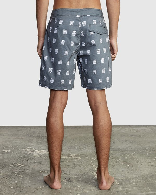 RVCA Men's Hot Fudge 18" Swimsuit Trunk Black