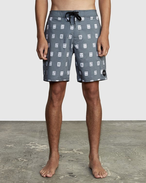 RVCA Men's Hot Fudge 18" Swimsuit Trunk Black