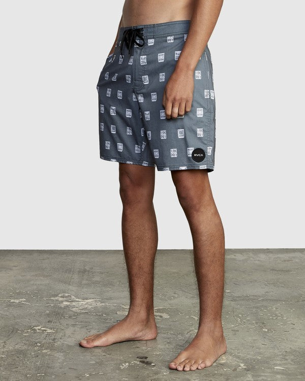 RVCA Men's Hot Fudge 18" Swimsuit Trunk Black