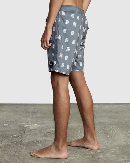 RVCA Men's Hot Fudge 18" Swimsuit Trunk Black