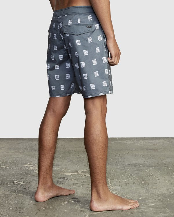 RVCA Men's Hot Fudge 18" Swimsuit Trunk Black