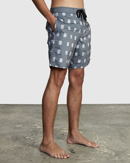 RVCA Men's Hot Fudge 18" Swimsuit Trunk Black