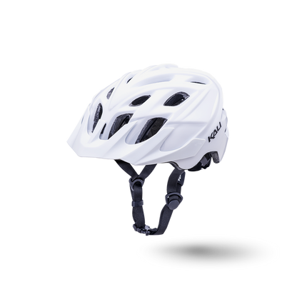 Kali Protectives Adult Chakra Solo Solid White MTB Mountain Bike Trail Bicycle Helmet Front Visor