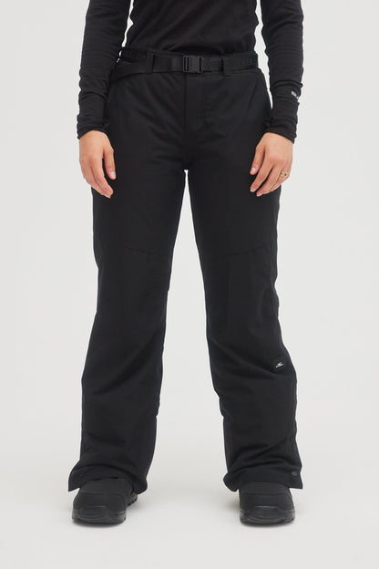Oneill womens ladies star slim 10K waterproof ski snowboard pant blackout main 