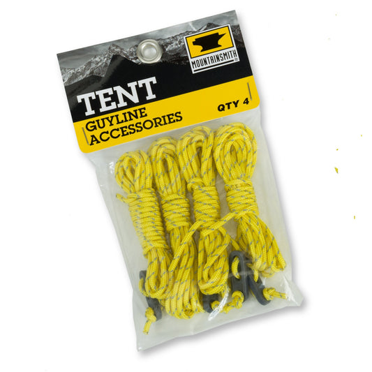 Mountainsmith Tent Guyline Accessories Quantity QTY Four 4 Pack Packaging