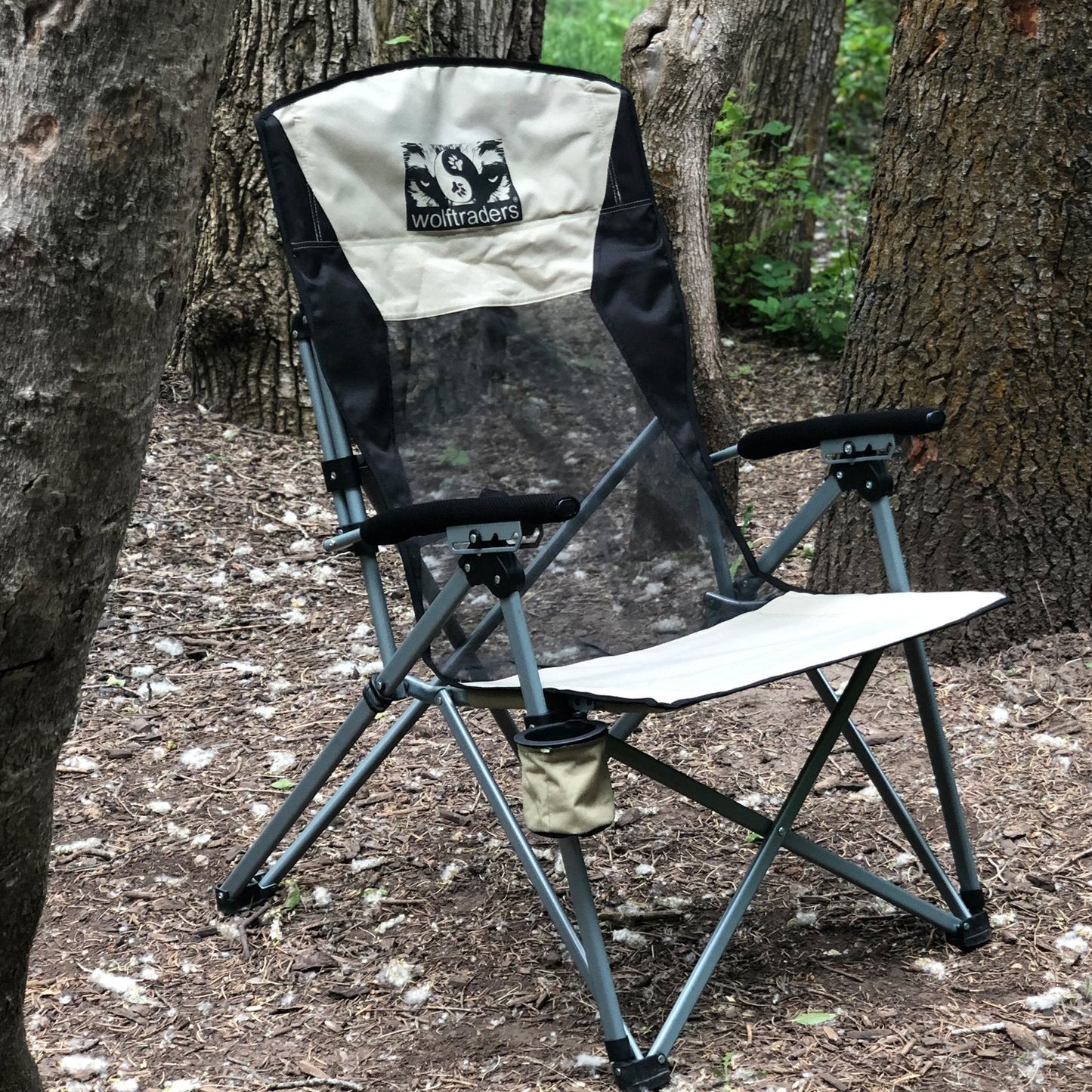 Laybak Reclining High Mesh Back Folding Camp Chair