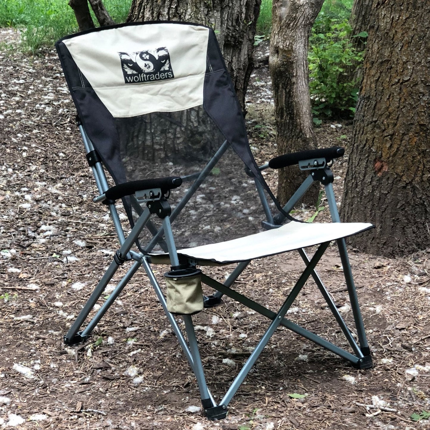 Laybak Reclining High Mesh Back Folding Camp Chair