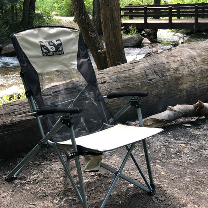 Laybak Reclining High Mesh Back Folding Camp Chair