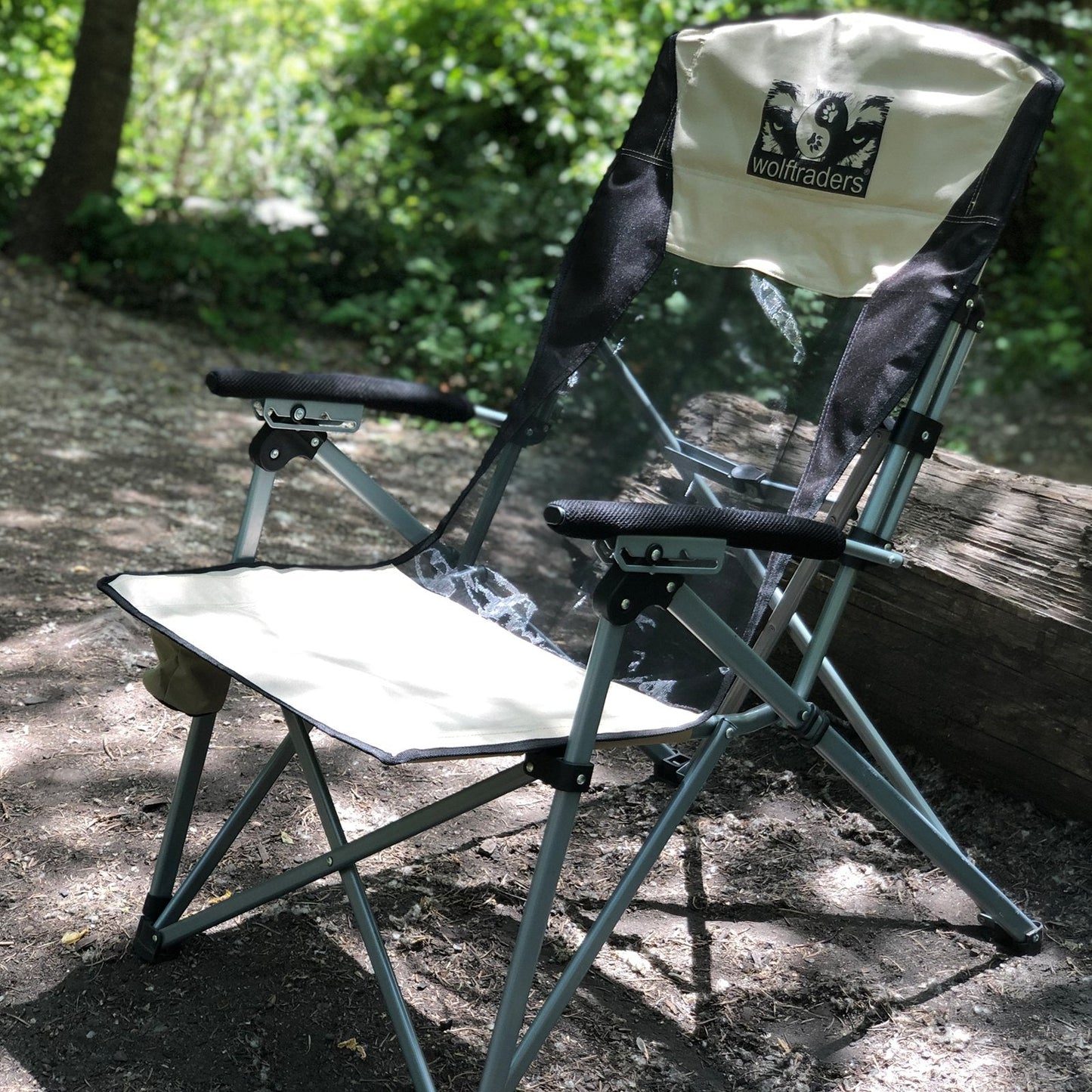 Laybak Reclining High Mesh Back Folding Camp Chair