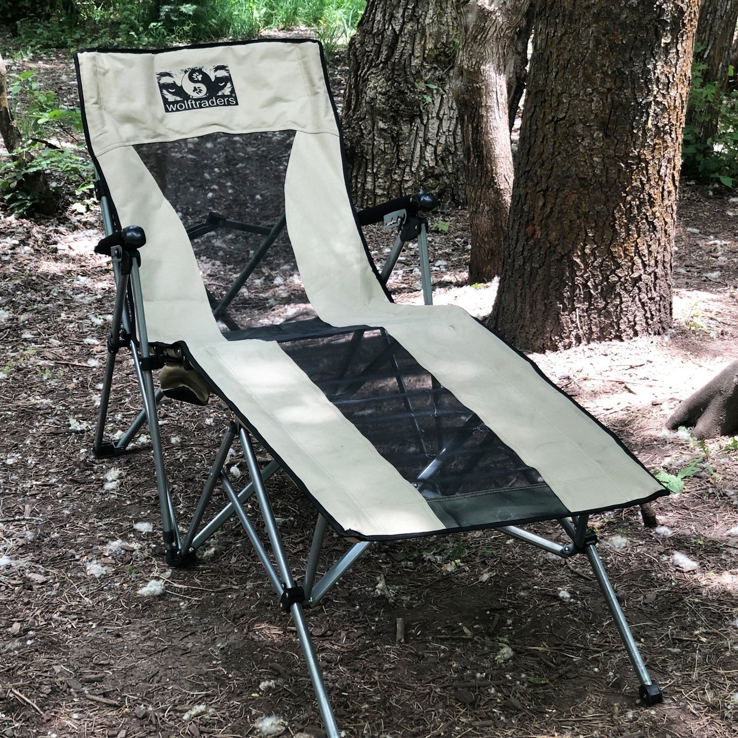 LayZWolf Hi-Bak Reclining Lounger Camp Chair