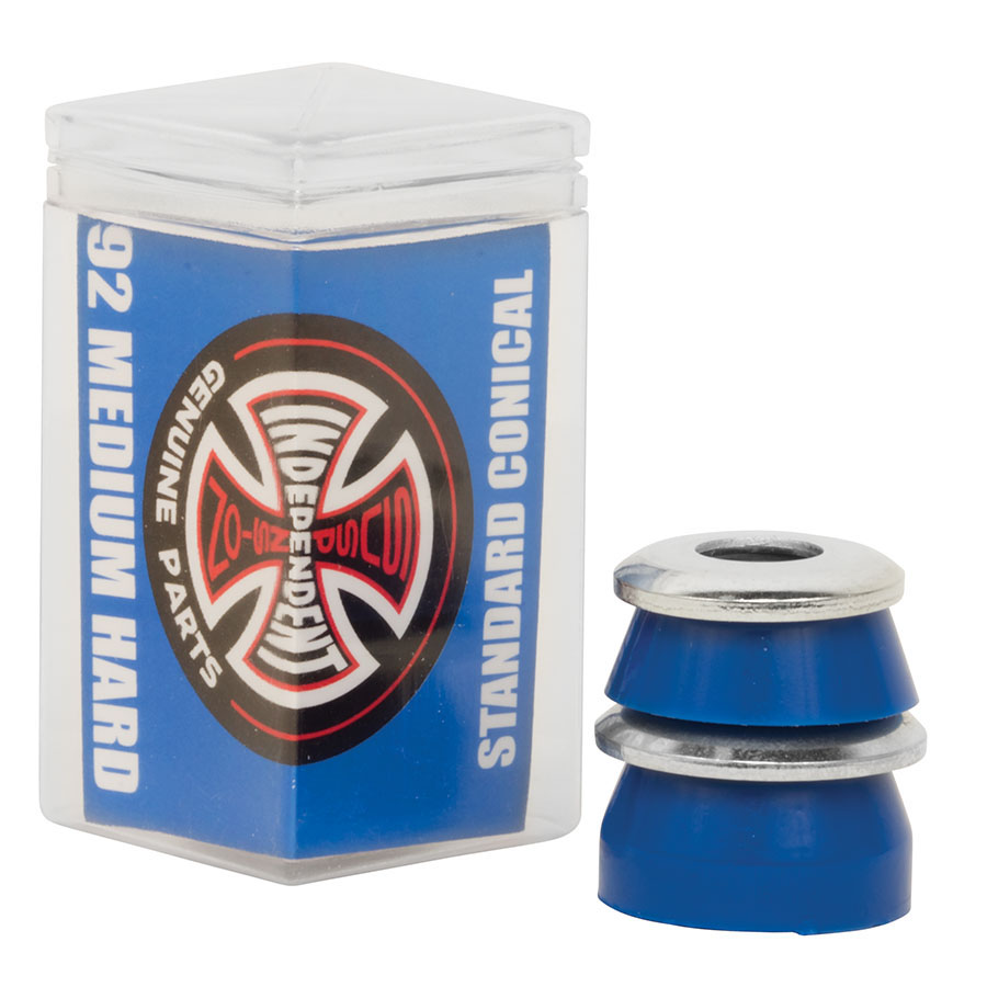 Independent Genuine Parts Standard Conical Skateboard Truck Cushions Bushings 92a Medium Hard Blue