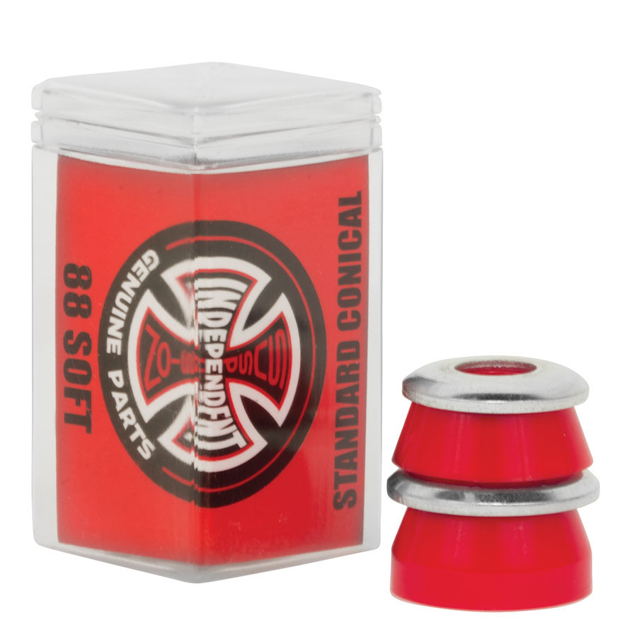 Independent Genuine Parts Standard Conical Skateboard Truck Cushions Bushings 88a Soft Red