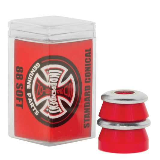 Independent Genuine Parts Standard Conical Skateboard Truck Cushions Bushings 88a Soft Red