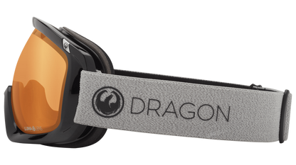 Dragon Alliance D3 OTG Over the Glasses Ski Snowboard Goggles Echo Photochromic Amber Grey Band