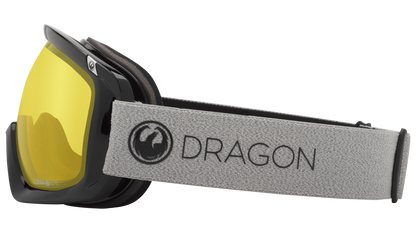 Dragon Alliance D3 OTG Over the Glasses Ski Snowboard Goggles Echo Photochromic Yellow Gray Band