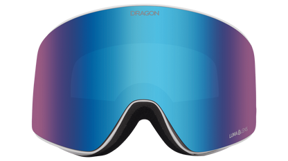 Dragon Alliance PXV Flat Lens Ski Snowboard Goggles Iguchi Signature Blue Blue Ion Mirror Lens Front Face
