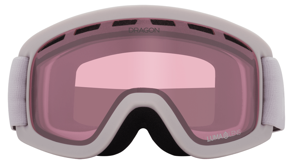 Dragon Alliance Little Lil D Kids Child Youth Ski Snowboard Goggles Lilac Lite Pink Light Rose Lens Front Face