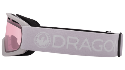 Dragon Alliance Little Lil D Kids Child Youth Ski Snowboard Goggles Lilac Lite Pink Light Rose Lens Band Side
