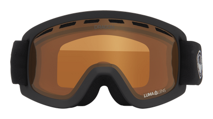 Dragon Alliance Little Lil D Kids Child Youth Ski Snowboard Goggles Charcoal Black Amber Lens Front Face