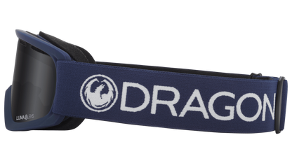 Dragon Alliance Little Lil D Kids Child Youth Ski Snowboard Goggles Shadow Lite Blue Dark Smoke Grey Lens Band