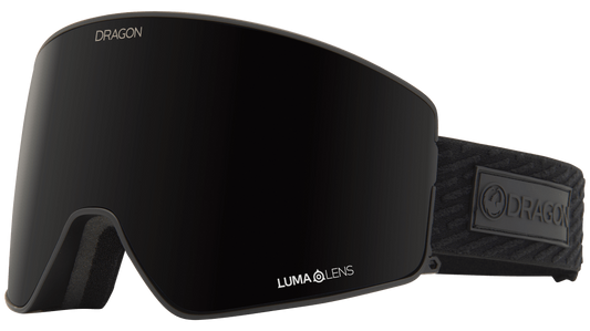 Dragon Alliance PXV2 Quick Change Flat Lens Ski Snowboard Goggles Midnight Black Midnight Black Lens Profile