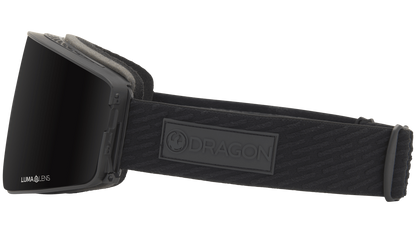 Dragon Alliance PXV2 Quick Change Flat Lens Ski Snowboard Goggles Midnight Black Midnight Black Lens Band