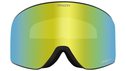 Dragon Alliance PXV2 Quick Change Flat Lens Ski Snowboard Goggles Classic Gray Gold Ion Mirror Lens