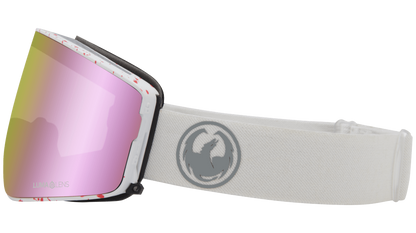 Dragon Alliance PXV2 Quick Change Flat Lens Ski Snowboard Goggles Reused Pink Ion Mirror Lens