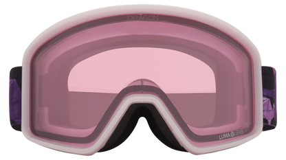Dragon Alliance DXT OTG Small Fit Youth Flat Lens Ski Snowboard Goggles Origami Pink Purple Light Rose Lens Front Face