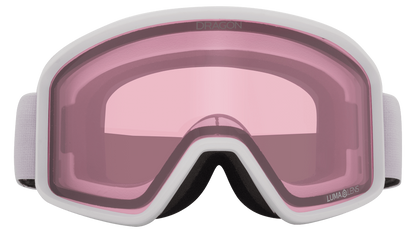 Dragon Alliance DXT OTG Small Fit Youth Flat Lens Ski Snowboard Goggles Lilac Lite Pink Light Rose Lens Front Face