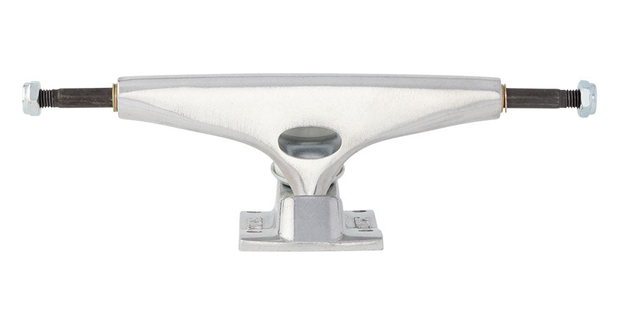 Krux K5 DLK Down Low Kingpin Polished Silver Standard Skateboard Trucks Front Head on