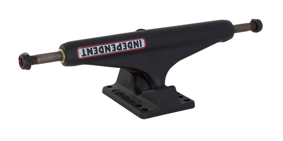 Independent Stage 11 Bar Flat Black Standard Skateboard Trucks Front Angle Flat BAr