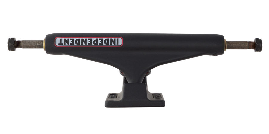 Independent Stage 11 Bar Flat Black Standard Skateboard Trucks Front head on'