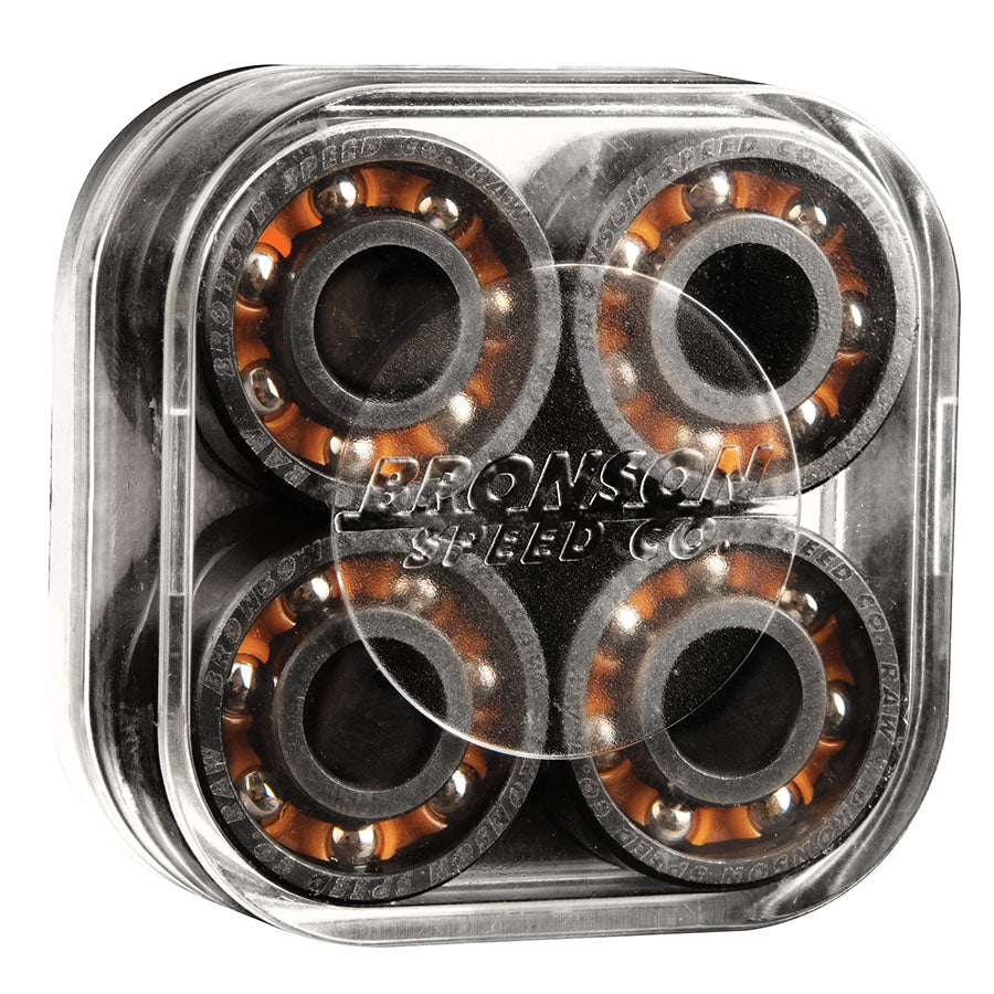 Bronson Speed Co Raw Shieldless Skate Rated Bearings RAw Side